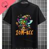 UnisexS Zombie Bee Apocalypse Graphic TShirt with Creepy Undead Horror Design Black Pure Cotton Shortsleeve Tee Outdoor Clothing
