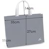 Kitamura A4 Size Shopping Bag RH0573 Women's Dark Blue/Light Gray [Navy] 10821 Free Size