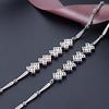 Tancise New Chain Bracelet with 925 Sterling Silver Geometric Sapphire Zircon Gemstone for Women Fashion Jewelry Wedding Gift