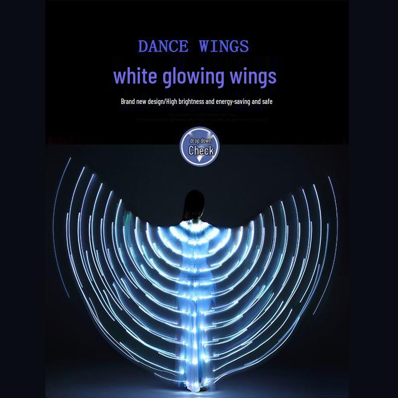 LED Luminous Butterfly Wings - Belly Dance, Fairy Costume, Catwalk Fluorescent Cloak