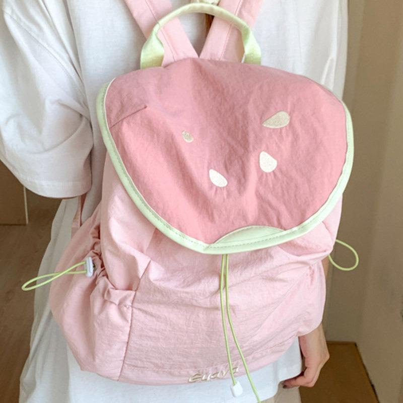 Cute Macaron Fruit Backpack New Lightweight Waterproof Going Out Small School Bag Parent-child Backpack