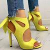 2025 Summer Street Style Fashion Open Toe Women Sandals Thin Heels Hollow Out Printing Gladiator Sandalias Ladies Shoes WSH5312