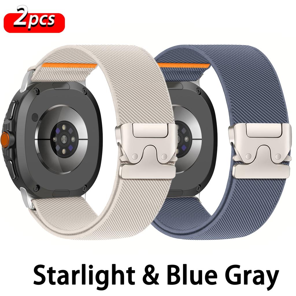 2 PCS Parachute band for Samsung Galaxy Watch 8 Strap 44mm 40mm Accessories Nylon Bracelet correa galaxy watch 8 classic 46mm