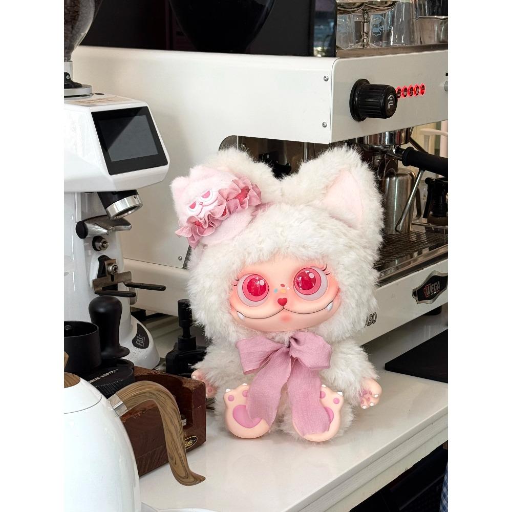 FUNCINATING Gismow Suikerpluis 400% Vinyl Gezicht Pluche Speelgoed Macaron Beperkte Editie Pop Cadeau