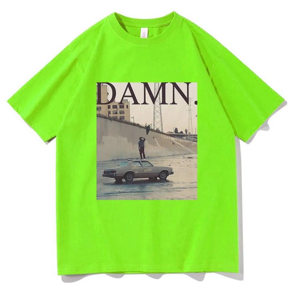 Camisetas del rapero Kendrick Lamar Damn, camiseta Retro del álbum Mr Morale & The Big Steppers, camisetas de algodón de gran tamaño Unisex para mujer, ropa de calle
