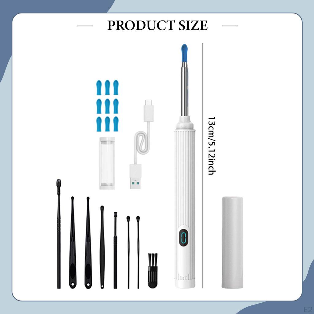 Ear Removal Kit Professional Portable Cleaner for Kids Daily Cleaning Adults White
