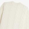 Fred Perry [sharp] Chunky Cable Knit Sweater   Ecru Afpm2438562 560
