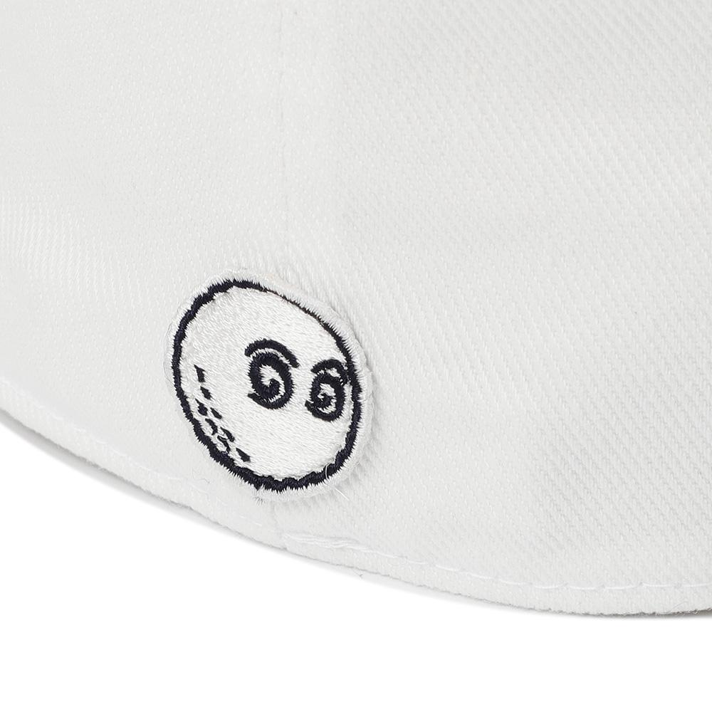 MALBON GOLF Malbon Pillbox Ball Cap Off White