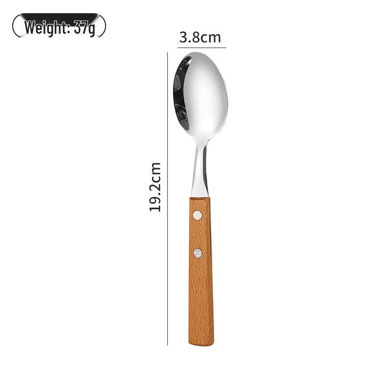 Beech Wood Handle 304 Stainless Steel Cutlery