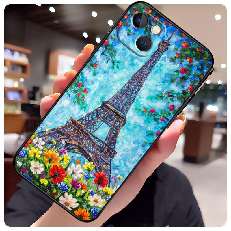 Paris Eiffel Tower Case For iPhone 15 Pro Max 14 13 12 11 16 17 Pro Max Mini 15 16 Plus 16e 17 Air Phone Cover