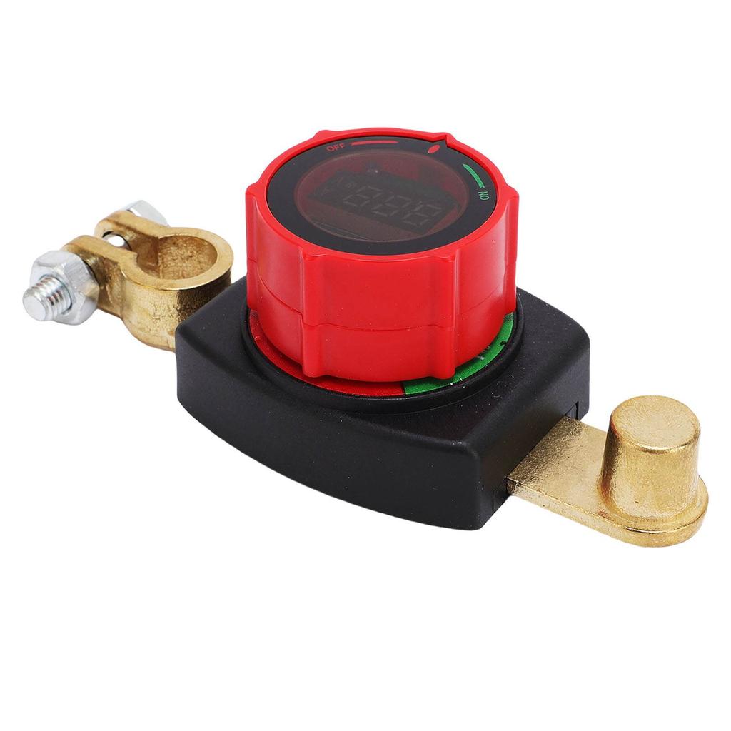 Oberer Pol Batterie-Trennschalter LED-Anzeige Drehbare Einstellung Batterie Ein Aus Schalter für Wohnmobil LKW Auto Yacht