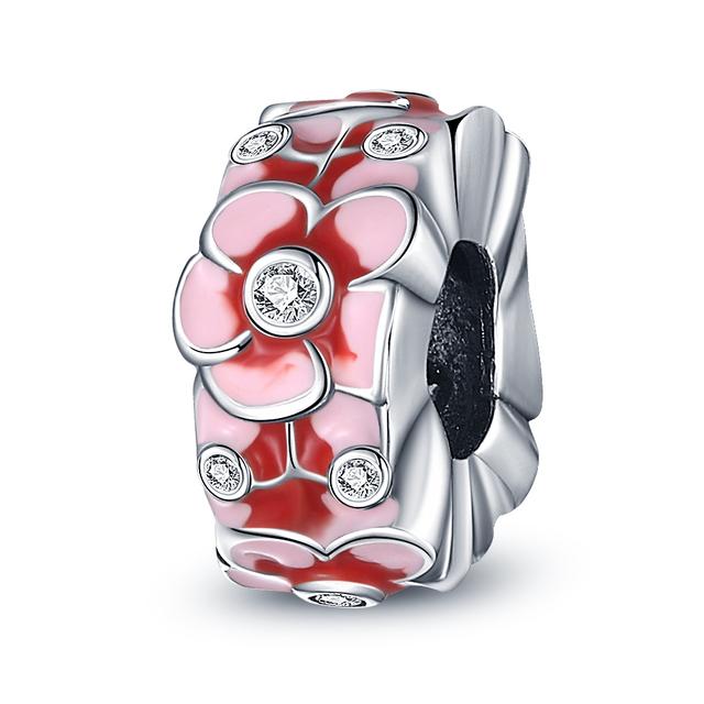 925 Sterling Silver Green Butterfly Flower Dragonfly Fit Woman's Enamel Charms Pendants Jewely Making Gifts