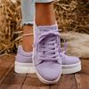 Fashion Women Sneakers  Fashion Casual Shoes Femme Summer Designer Sneakers Women Lace Up Platform Tennis Sport Shoes Female
