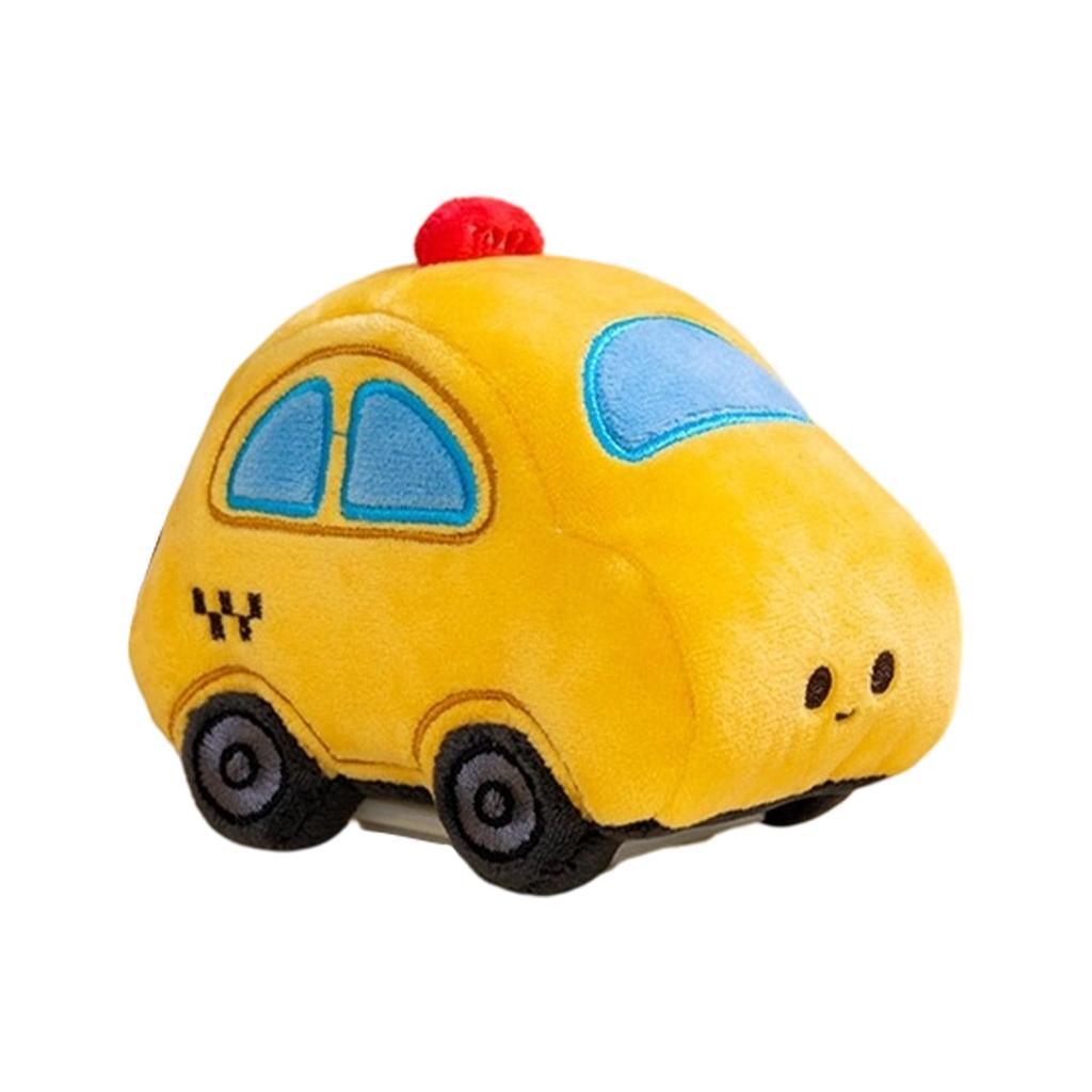 Plush Toy Car Soft Stuffed Vehicle Toy Cartoon Style Miniature Model for Kids Toddlers and Collectors Suitable for Play and Decoration