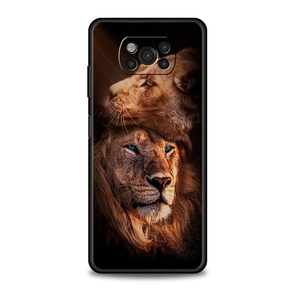 

Phone Case for Xiaomi Poco F7 F6 F5 F4 F3 X7 X6 X5 X4 X3 NFC M4 C51 C55 GT 5G Soft TPU Cover Capas Lion Alpha Male Cub Funda Bag Poco F7 Pro