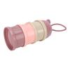 3 Schichten Babymilchpulver-Portionierer Abnehmbar Tragbar Stapelbar Drehbar Baby-Snack