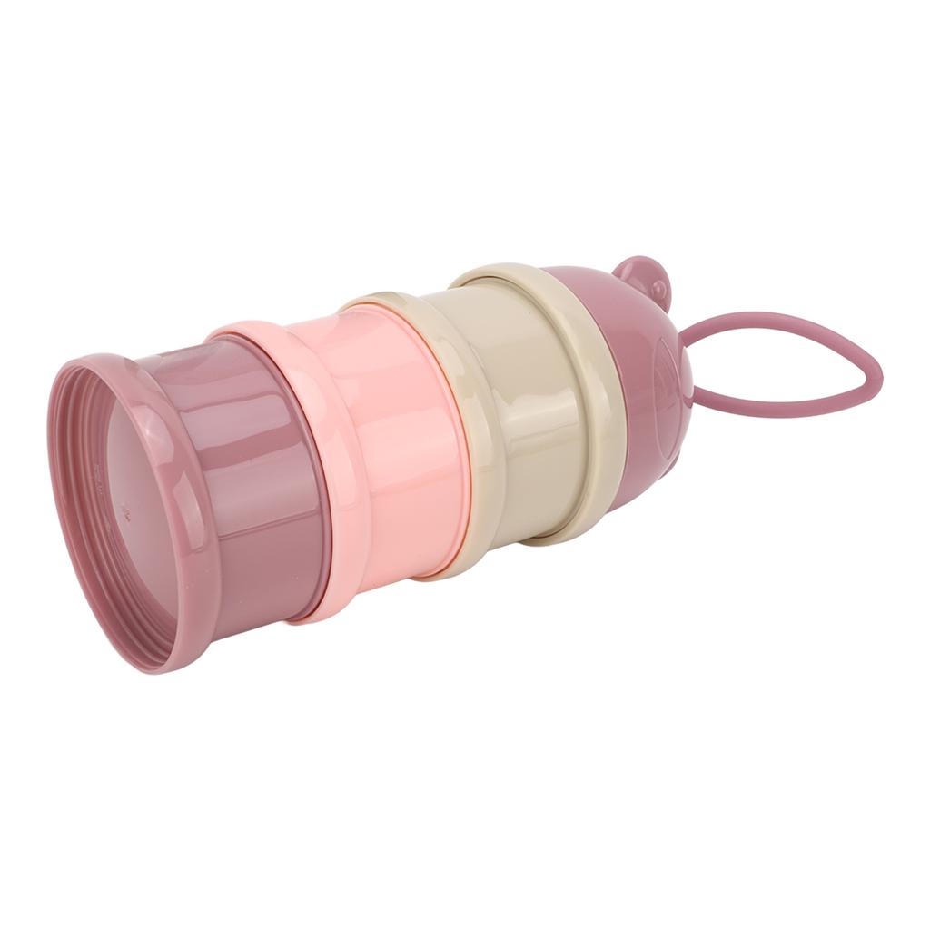 Dispenser de lapte praf pentru bebeluși cu 3 straturi, detașabil, portabil, stivuibil, rotativ, gustare pentru bebeluși