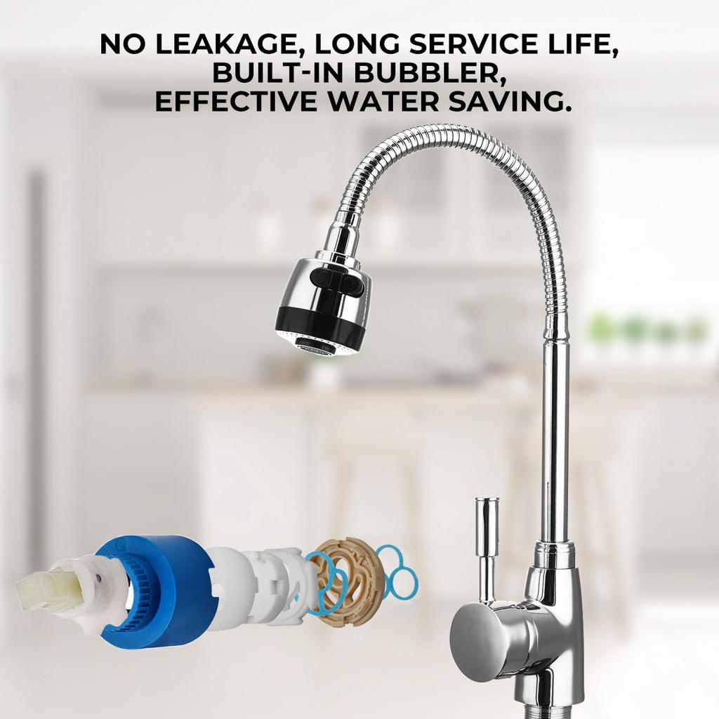 360 Rotatable Pull Out Solid Brass Kitchen Spray Basin Faucet Mixer Tap Spout Single Handle Sink Adjustable Spout Deck Mounted