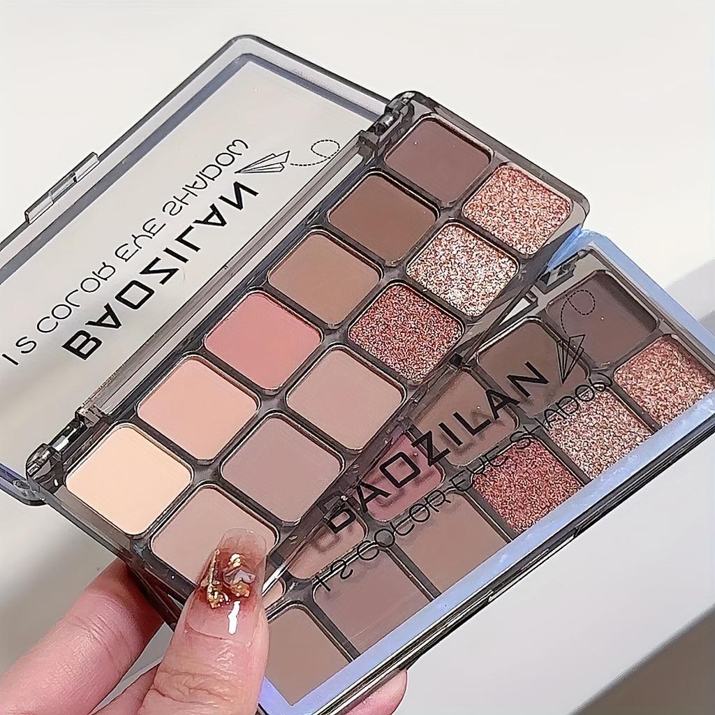 12 Color Eyeshadow Palette Rose Earth Tone, Shimmer Matte