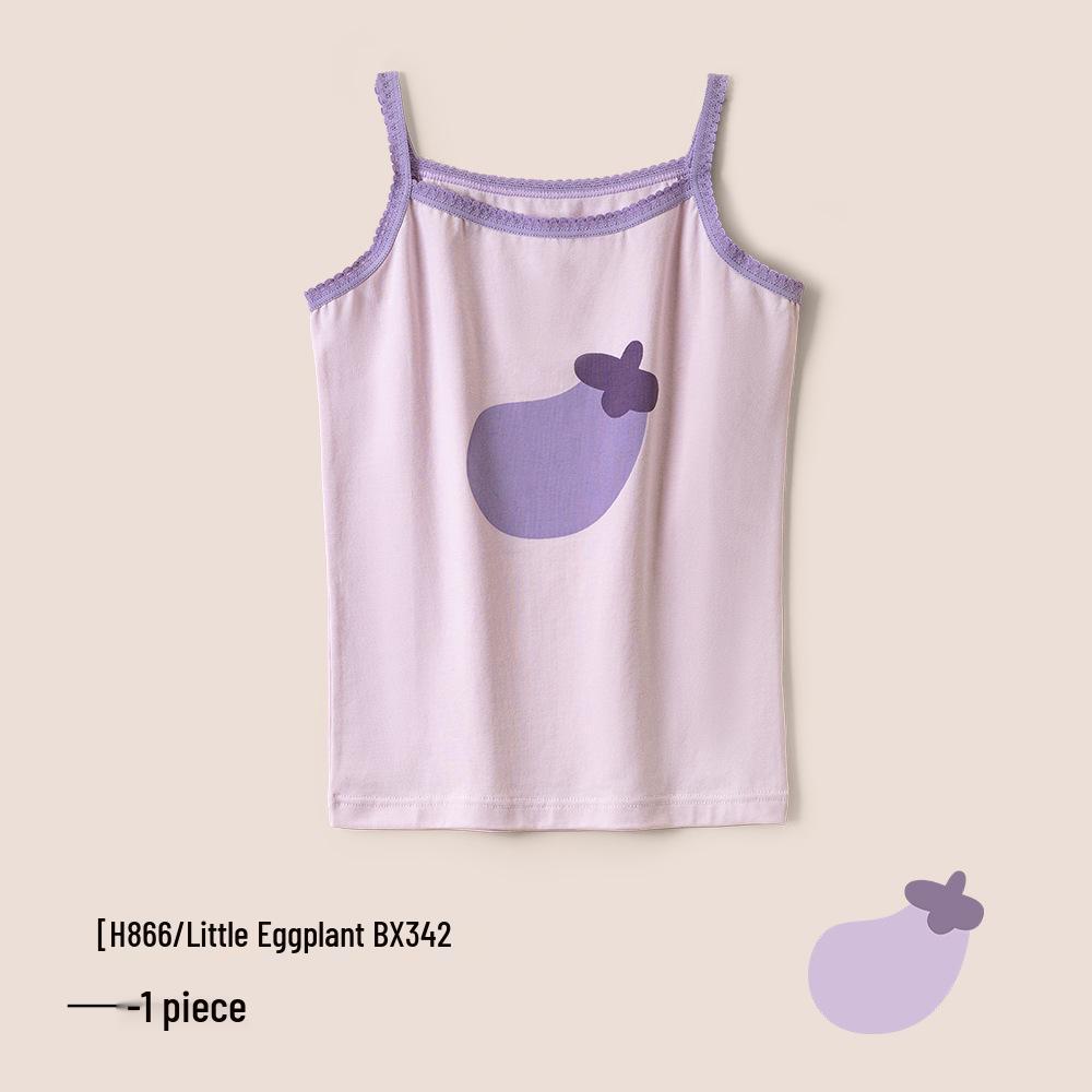 A-Class Summer Pure Cotton Antibacterial Tank Top for Girls and Infants