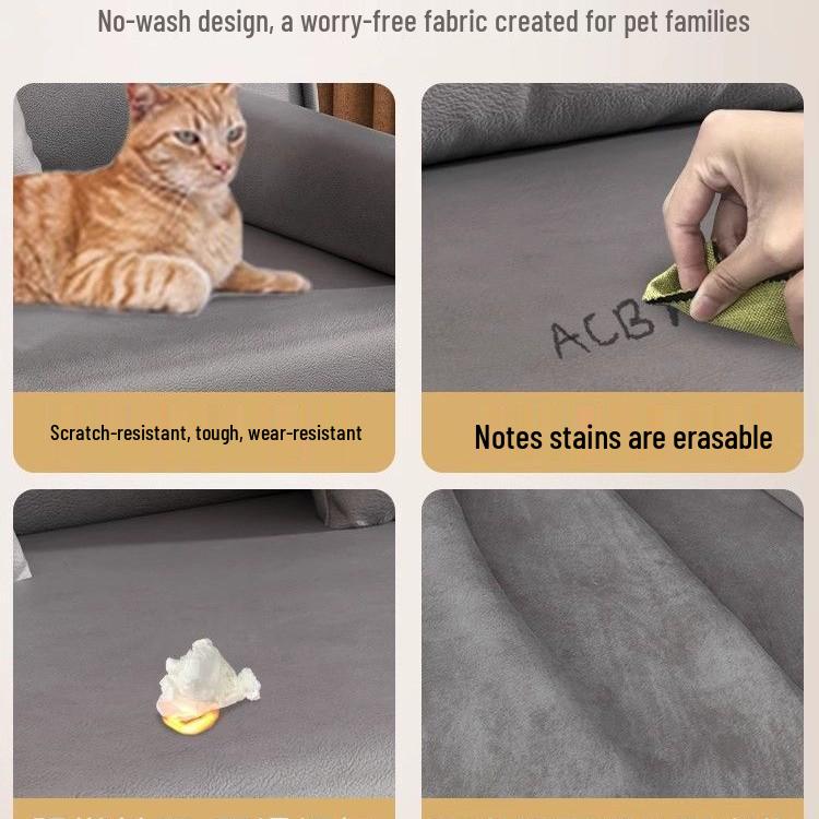Convertible Multi-Functional Fabric Sofa Bed for Double or Triple Seating In Small Living Rooms