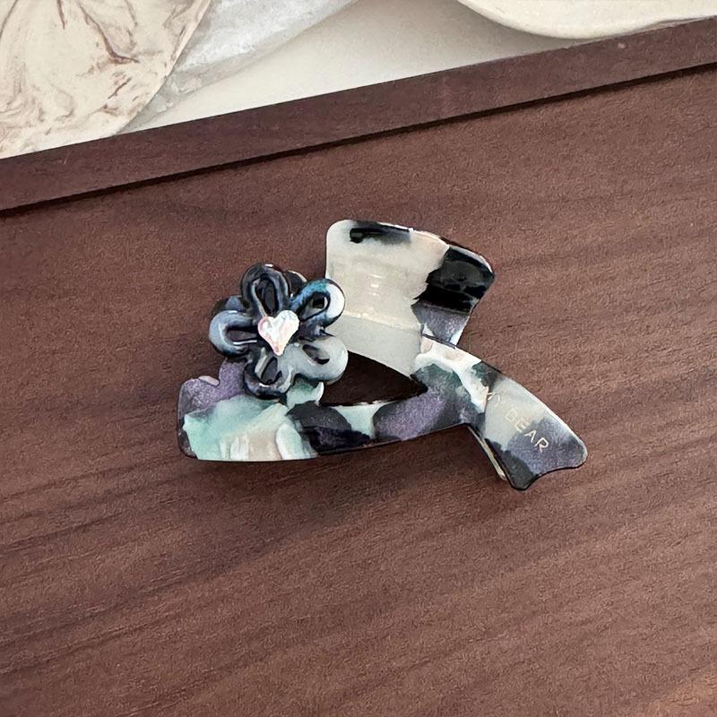 Exquisite Super Fairy Medium 6CM Temperament Flower Rhinestones Acetic Acid Hair Clip Hair Accessories For Woman Girls