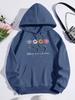 Bloom Like A Flower Pattern Women Hoody Loose Y2K Casual Sportswear Fleece Pocket Hoodie Autumn All-Match Woman Clothing