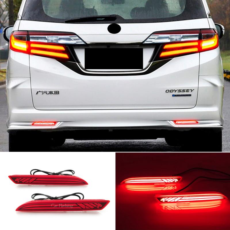 Car LED Rear Bumper Lamp Brake Light Reflector For Honda JAZZ Fit 10-13 CRZ CRV Acura TSX Odyssey 15-23 Taillight turn signal