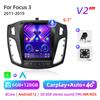 8Core 2 Din Android 12 Car Radio for Ford Focus 3 Mk 3 2011 2012 - 2019 Multimedia Video Player 2Din Carplay Auto Stereo DVD