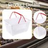Shopping Basket Supermarket Organizer Multipurpose Ergonomic Storage Basket for Vegetables Garage Bedroom Closet Basement
