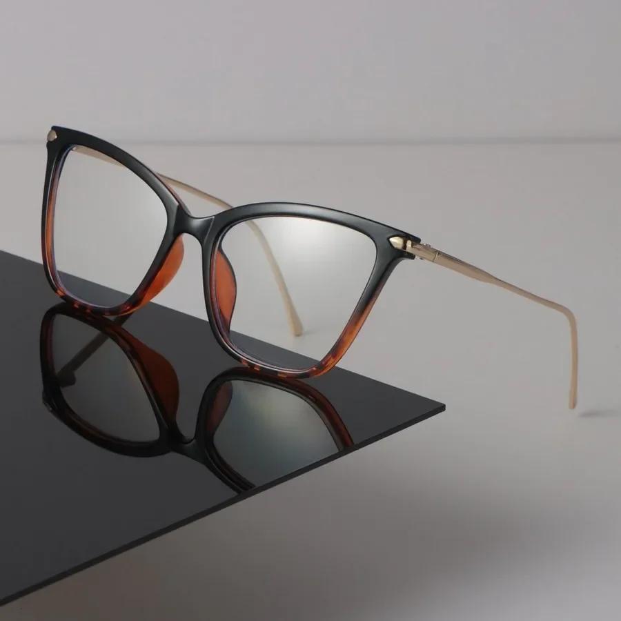 Minimalist Trendy Transparent Glasses Retro Cat Eye Frame Eyeglass Women Men Retro Clear Lens Frame Glasses Oculos