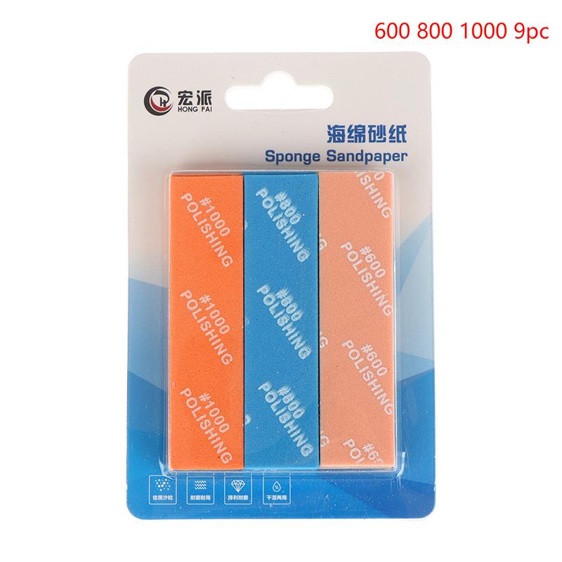 

9 шт. Ms-E400-2000 Полужесткие шлифовальные палочки для инструментов для изготовления моделей Пластиковая модель Полировальный стержень Хобби DIY Ремесло 600 800 1000 9pc