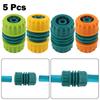 5pcs G1/2 Garden Hose Adaptor for Connecting Hose Sections Plastic Coupler Fitting for 1/2 Inch Hose with 12mm ID