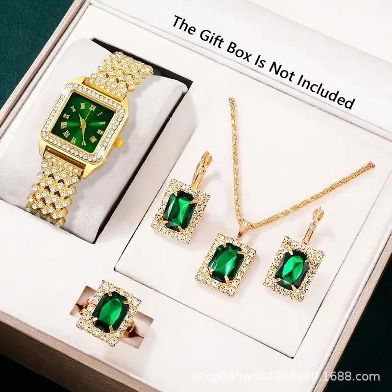 Fashion Roman Full Diamond Square Ladies Watch Women S Watch Quartz Watch