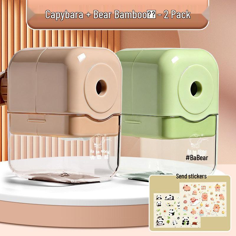 Kaba Bear 2026 Hand-Crank Pencil Sharpener: Durable, Labor-Saving, High-Quality for Students