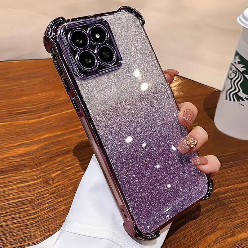 Honor400Smart Hülle Luxuriöse Glänzende Hülle Für Honor 400 Smart Lite 400pro Transparent Weich Silikon Stoßfest Handyhüllen 400smart Geschenk