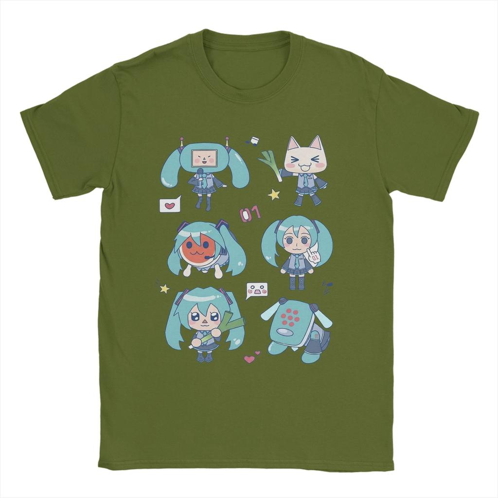 Hatsunes Mikus Special 6 T Shirt for Men 100 Cotton Fun TShirts Crewneck  Tees Short Sleeve Tops New Arrival