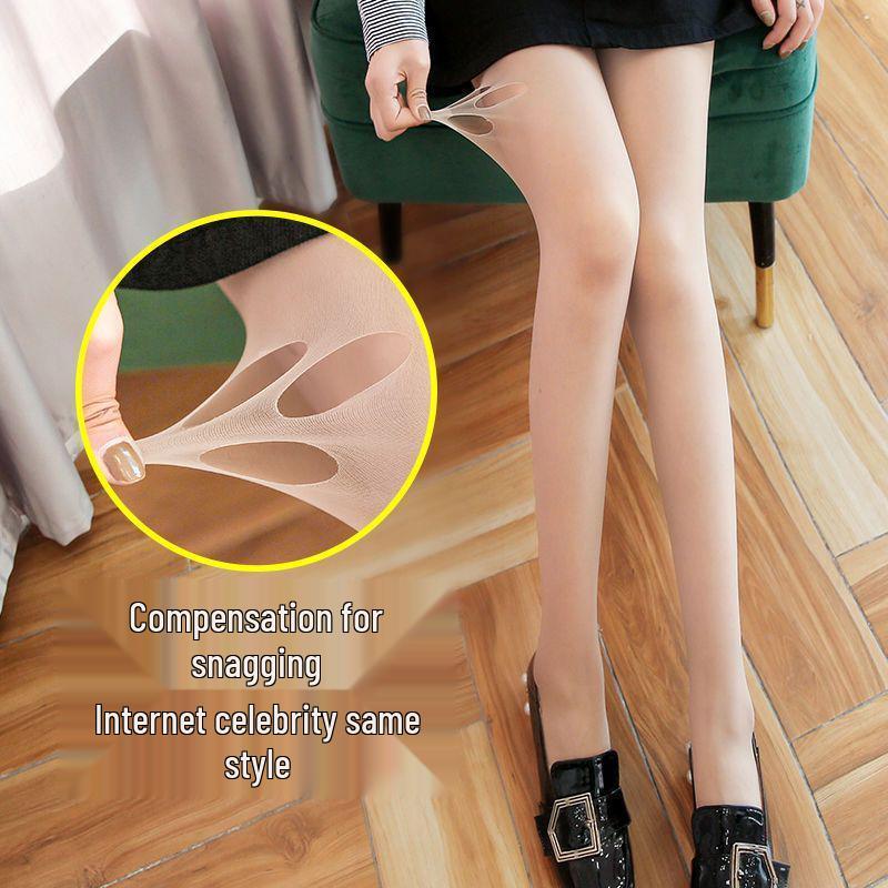 

Ultra-Thin Women s Anti-Snag Sun Protection Pantyhose – Nude Pineapple Stockings, Plus Size, for Spring and Autumn Coffee