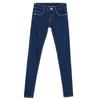 Damen Slim Fit Low-Waist Jeans mit Fleecefutter: Elastische, eng anliegende Cropped-Bleistifthosen