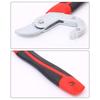Multifunctional Universal Flexible Wrench Red&Black 45 Steel Wrench Tool Fast Fixed Double-Ended Pipe Wrench Repair Supplies