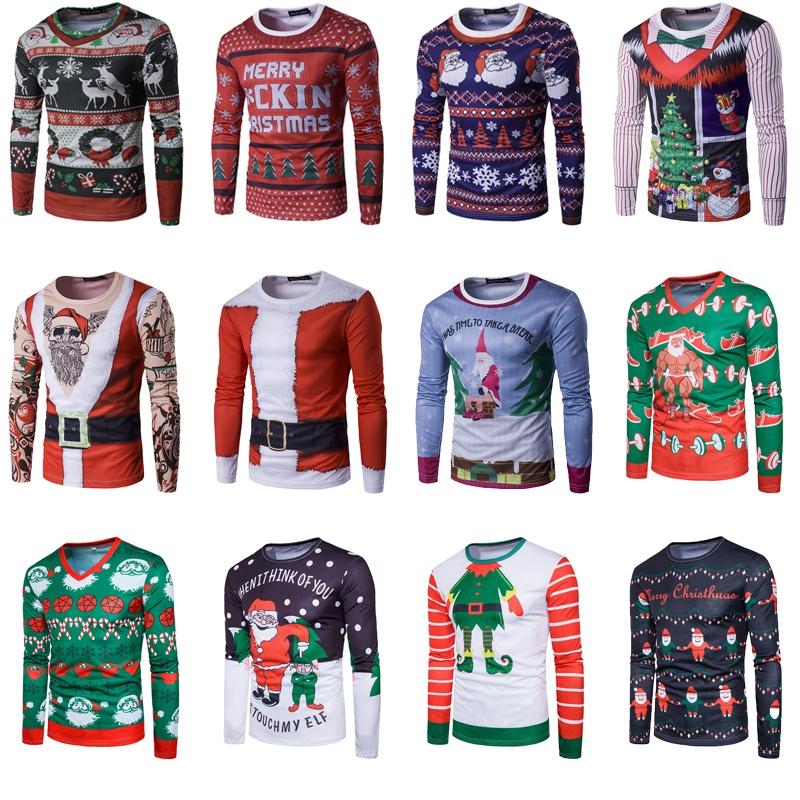 Women Men Ugly Christmas Sweater Xmas Jumper T Shirt Pullover Hoodies Stylish Festive Top