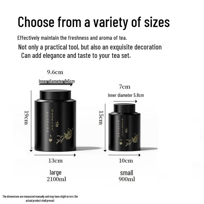 Stainless Steel Moisture-Proof Red Pu'er Tea Storage Canister