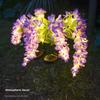 Creative Garden Floor Lamp Realistic Landscape Lawn Lamp Solar Wisteria Flower Lamp  House