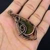Golden Pietriesite Pendant Gemstone Handmade Jewelry, 999 Copper Wire Wrapped Pendant, Gift For Wife Jewelry