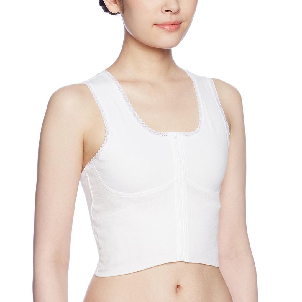Hasegawa Style Perfect for Yukata and Hot Size Front Made In Japan Sweat-Absorbing "Japanese Bra" - Weather, M, Zipper, Shapewear,