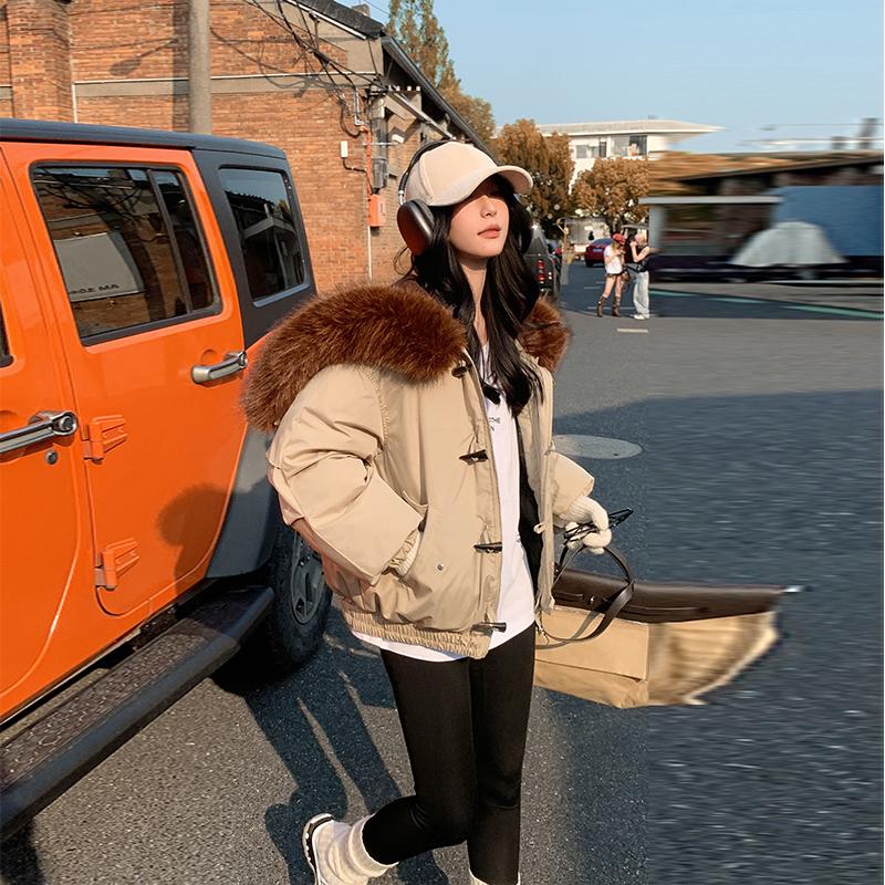 Autumn Winter Thicken Warm Parka Women Casual Sweety Solid Color Big Pocket Loose Hooded Coat Jackets Outwear