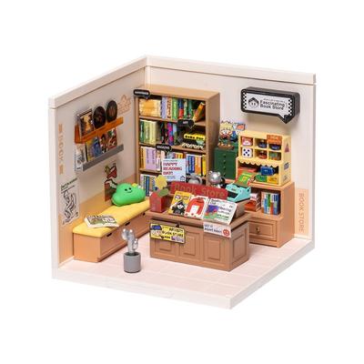 Rolife Super Creator Fascinating Book Store DIY Miniature House Kit DW004