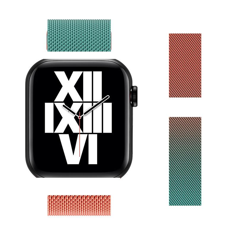 Compatible Stainless Steel Milanese Magnetic Band for Apple Watch Series 1-9 & SE.