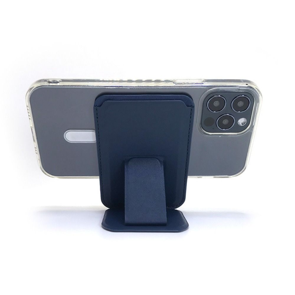 PU Leathe Wallet Case Phone Pocket Cell Phone Pouch Folded Phone Stand  Bracket Standing