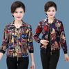 Long Sleeve Blouse Womens Autumn Spring Cherry Printed Thin T-Shirt Ladies Work Tops